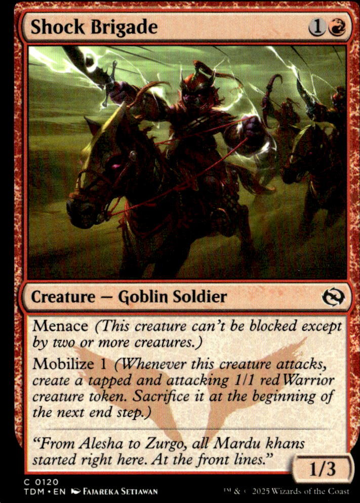 Tarkir: Dragonstorm #120 Shock Brigade