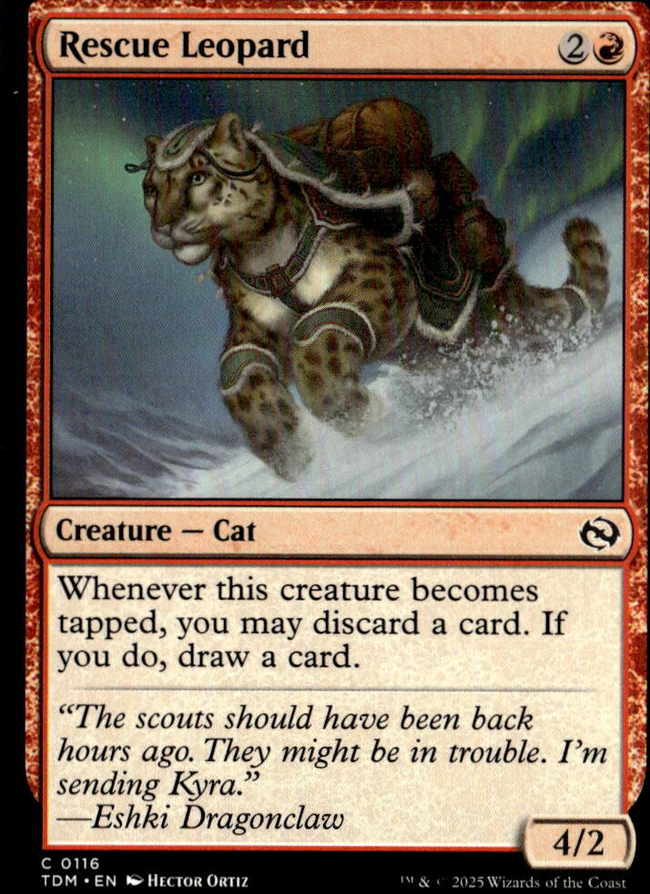 Tarkir: Dragonstorm #116 Rescue Leopard