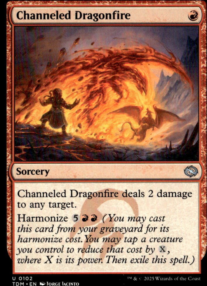 Tarkir: Dragonstorm #102 Channeled Dragonfire