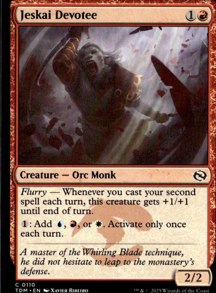 Tarkir: Dragonstorm #110 Jeskai Devotee