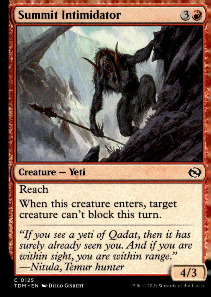 Tarkir: Dragonstorm #125 Summit Intimidator