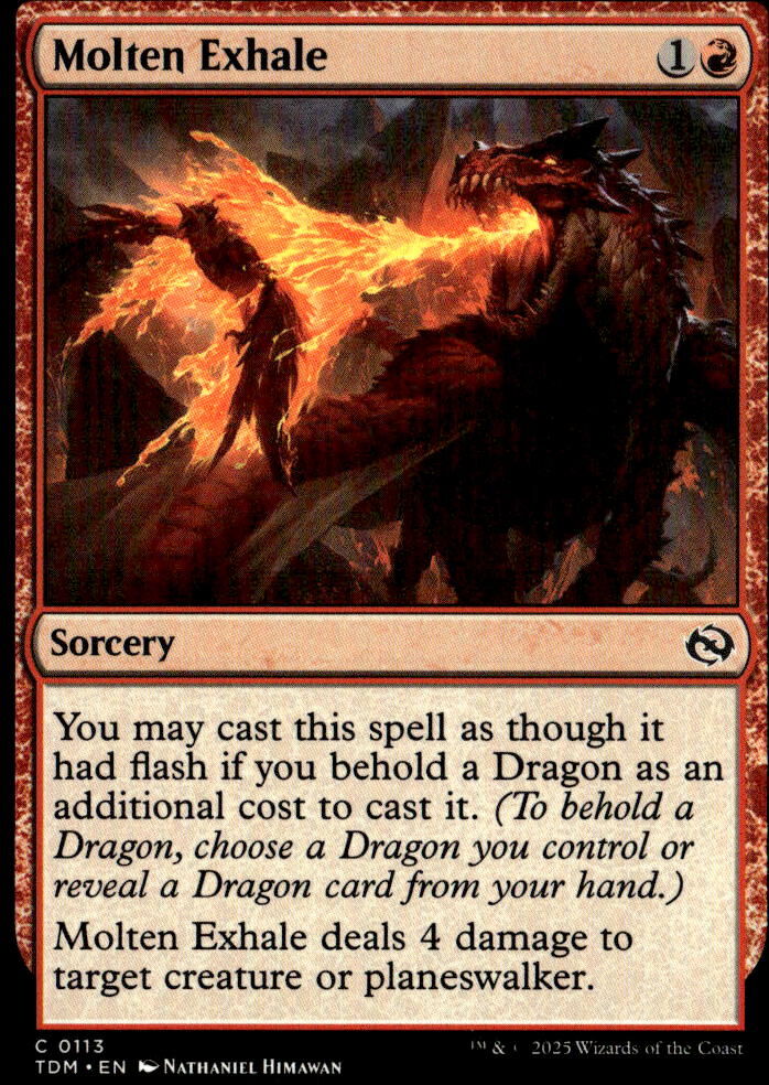 Tarkir: Dragonstorm #113 Molten Exhale