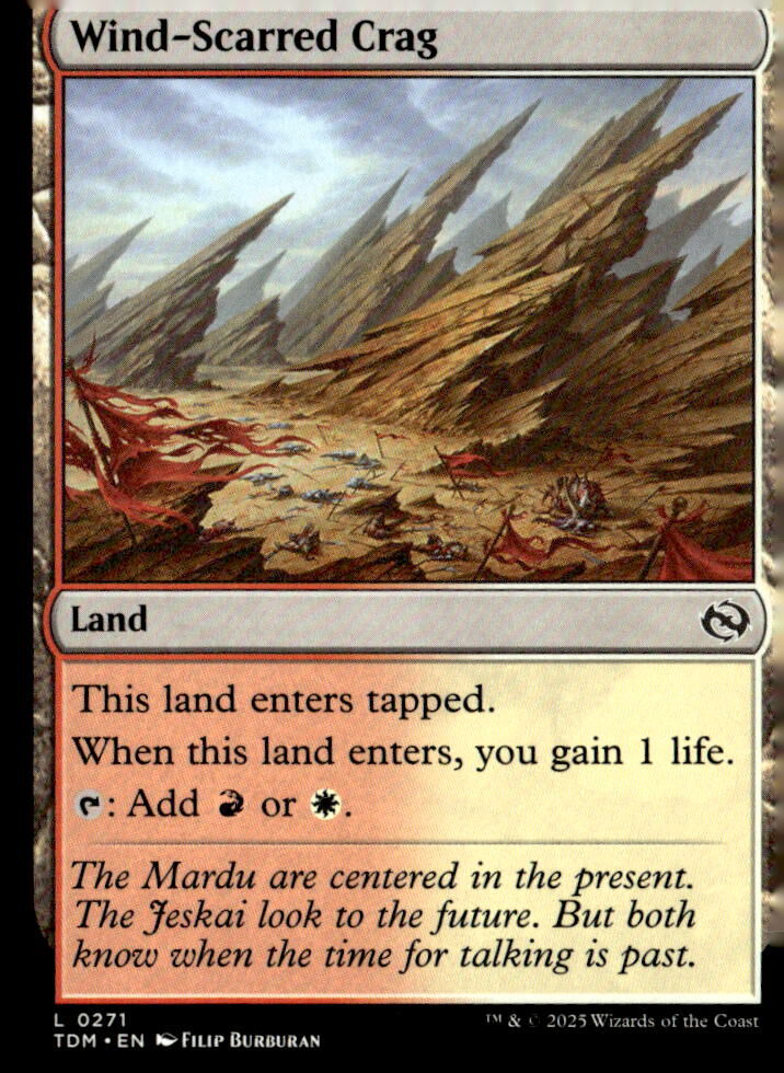Tarkir: Dragonstorm #271 Wind-Scarred Crag