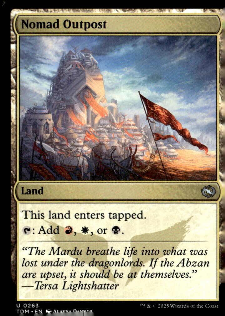 Tarkir: Dragonstorm #263 Nomad Outpost