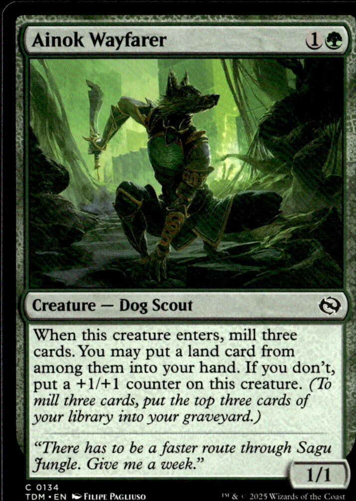 Tarkir: Dragonstorm #134 Ainok Wayfarer