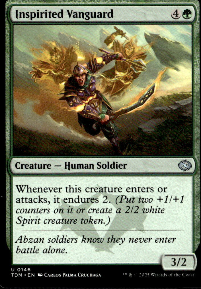 Tarkir: Dragonstorm #146 Inspirited Vanguard