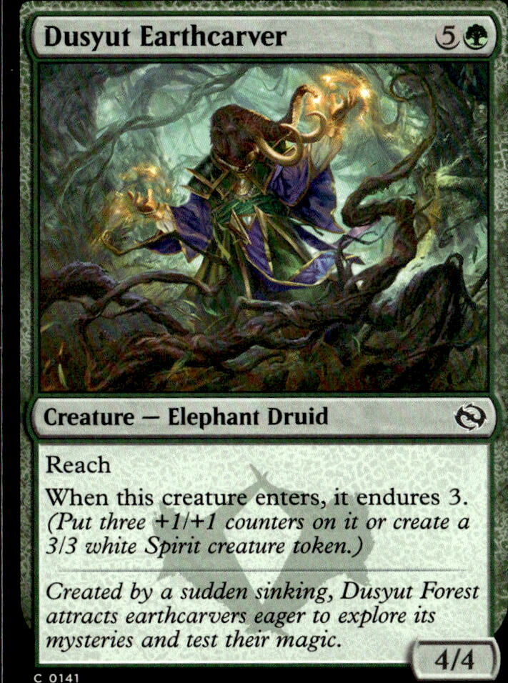 Tarkir: Dragonstorm #141 Dusyut Earthcarver