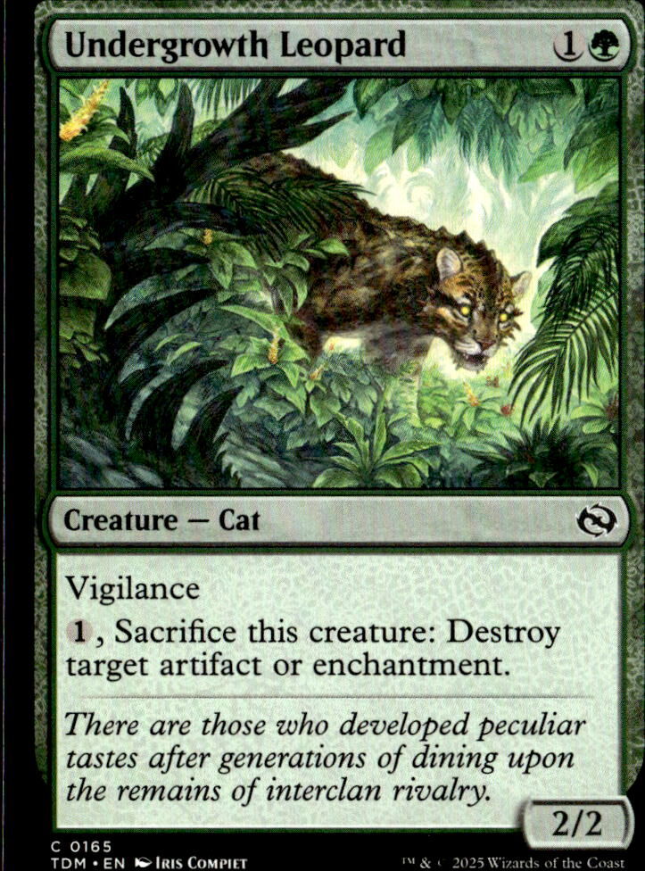 Tarkir: Dragonstorm #165 Undergrowth Leopard