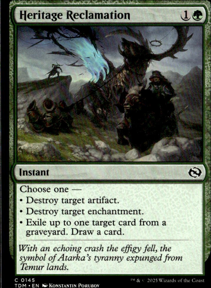 Tarkir: Dragonstorm #145 Heritage Reclamation (Foil)