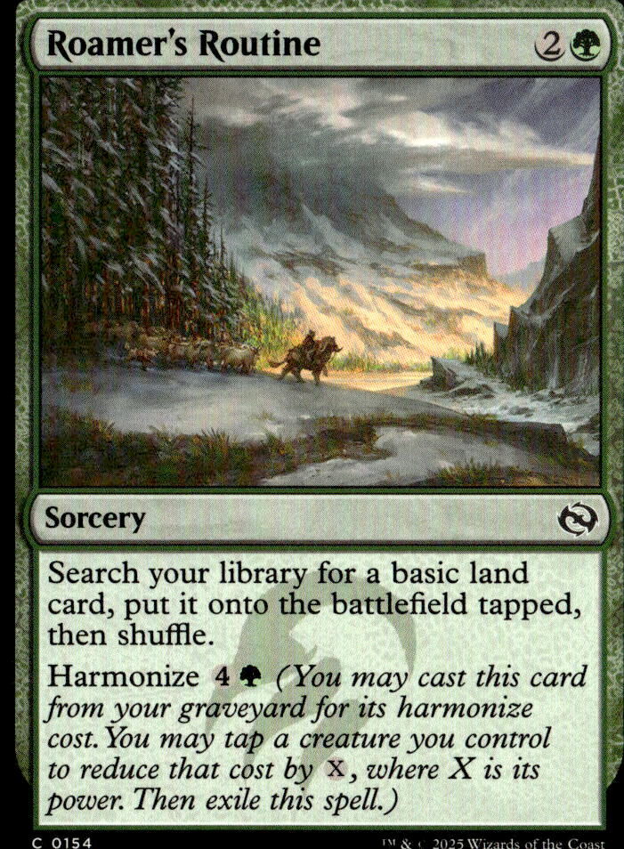 Tarkir: Dragonstorm #154 Roamer's Routine