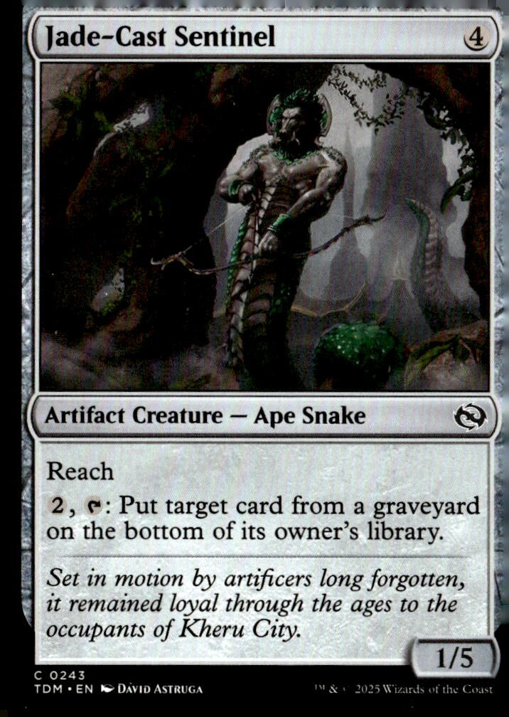 Tarkir: Dragonstorm #243 Jade-Cast Sentinel