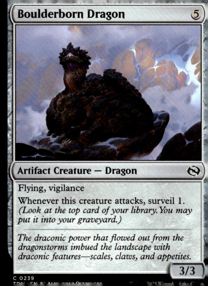 Tarkir: Dragonstorm #239 Boulderborn Dragon