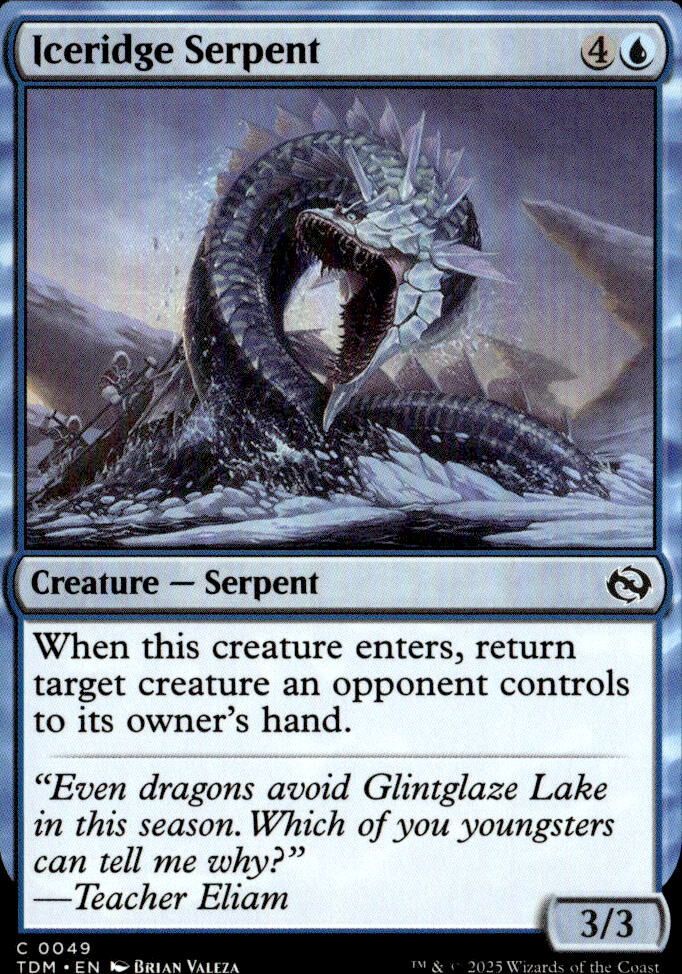 Tarkir: Dragonstorm #49 Iceridge Serpent