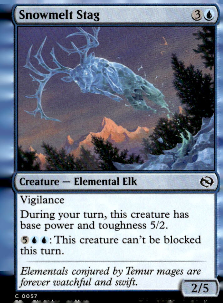 Tarkir: Dragonstorm #57 Snowmelt Stag