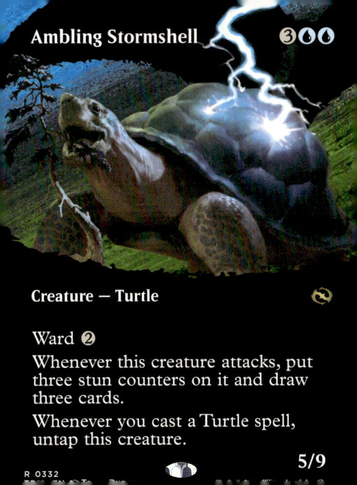 Tarkir: Dragonstorm #332 Ambling Stormshell (Borderless)