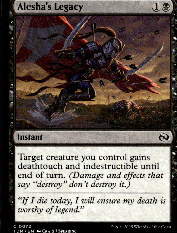 Tarkir: Dragonstorm #72 Alesha's Legacy