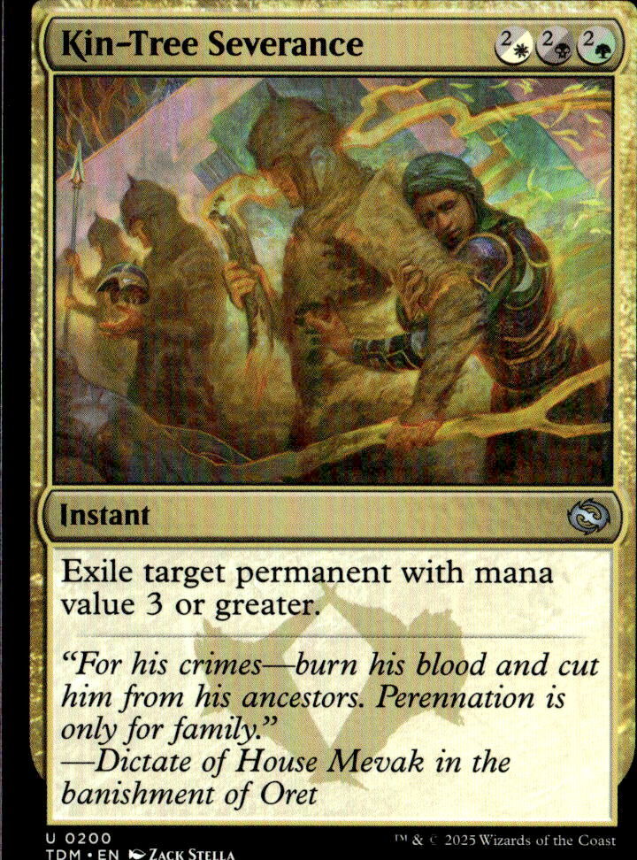 Tarkir: Dragonstorm #200 Kin-Tree Severance