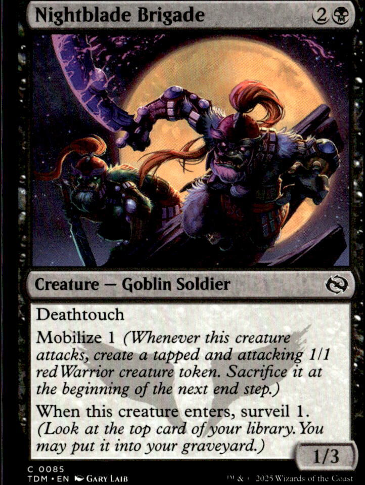 Tarkir: Dragonstorm #85 Nightblade Brigade