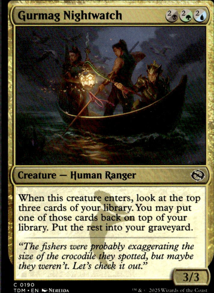 Tarkir: Dragonstorm #190 Gurmag Nightwatch