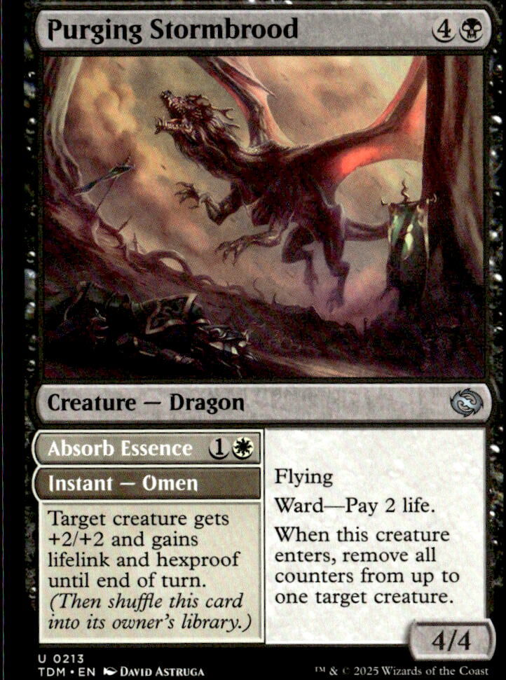 Tarkir: Dragonstorm #213 Purging Stormbrood