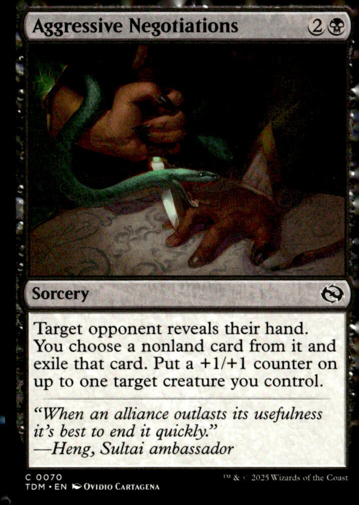 Tarkir: Dragonstorm #70 Aggressive Negotiations