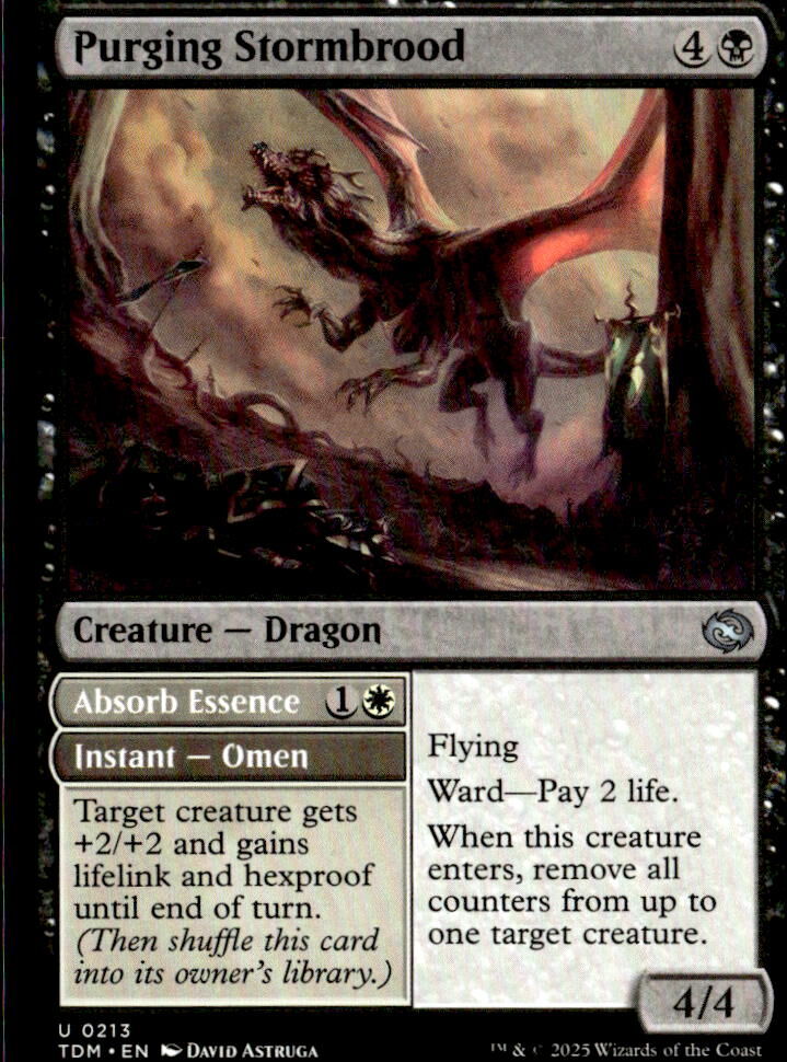 Tarkir: Dragonstorm #213 Purging Stormbrood
