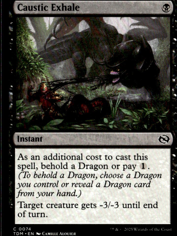Tarkir: Dragonstorm #74 Caustic Exhale
