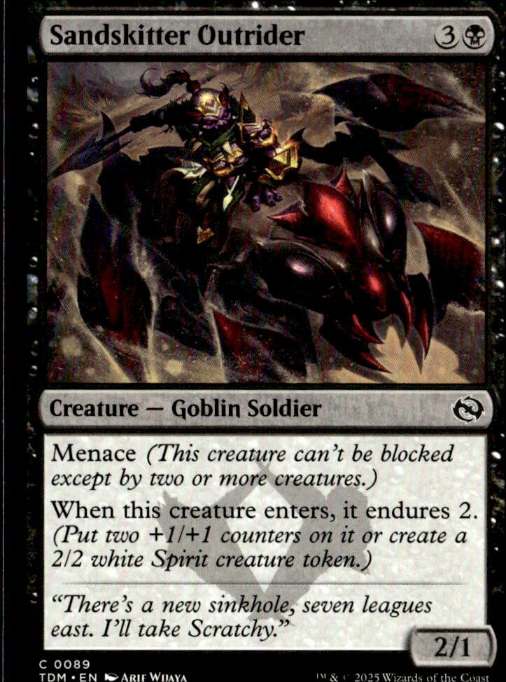 Tarkir: Dragonstorm #89 Sandskitter Outrider