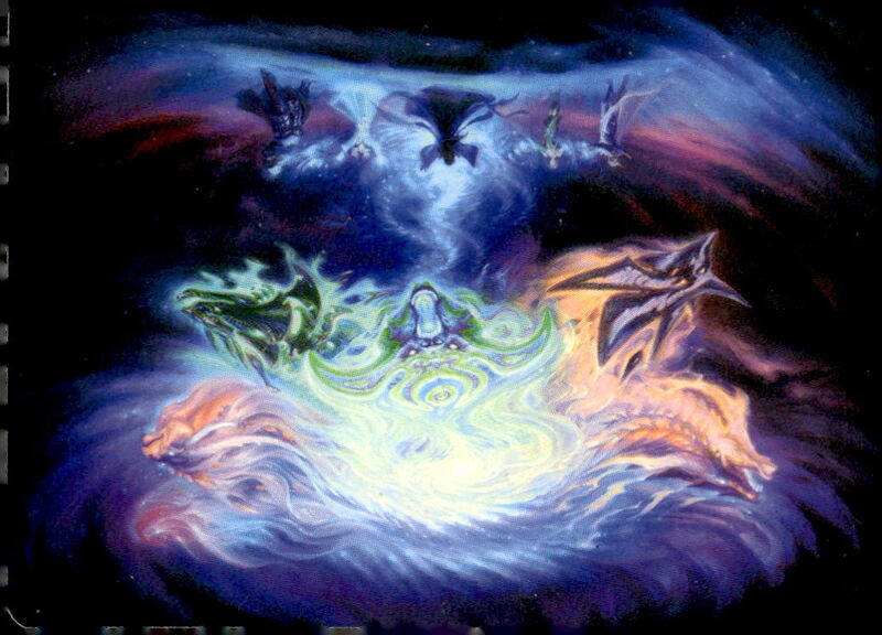 Art Series: Tarkir: Dragonstorm #21 Call the Spirit Dragons Art Card (21/54)