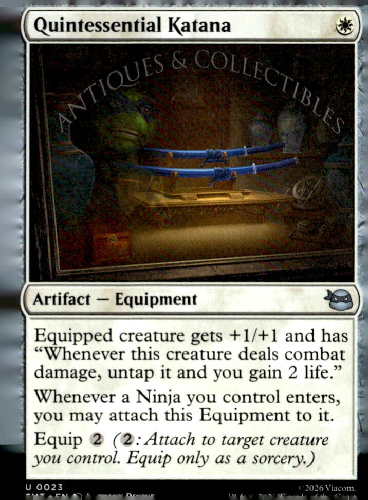 Teenage Mutant Ninja Turtles #23 Quintessential Katana