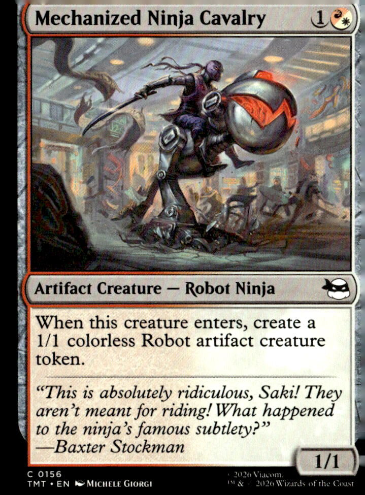 Teenage Mutant Ninja Turtles #156 Mechanized Ninja Cavalry