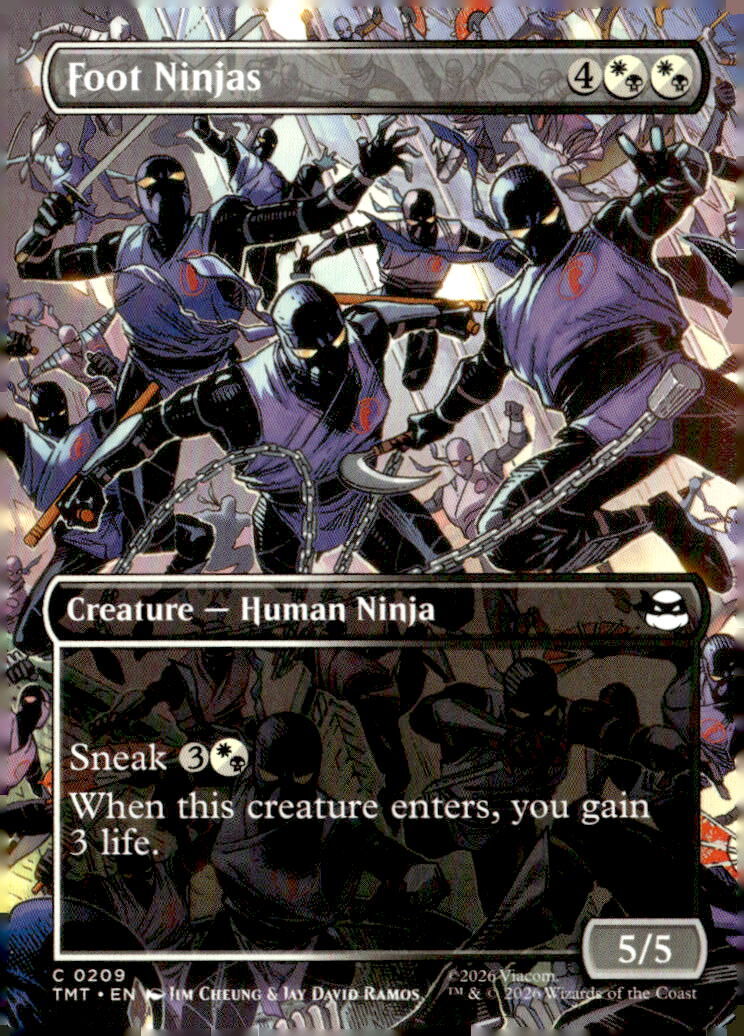 Teenage Mutant Ninja Turtles #209 Foot Ninjas (Borderless)