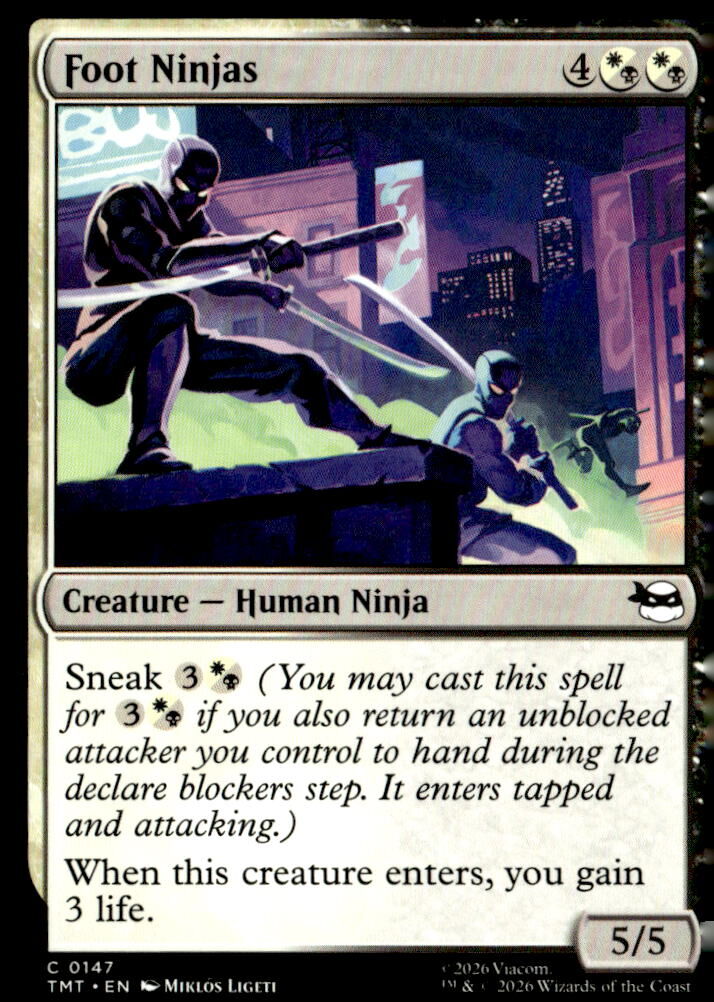 Teenage Mutant Ninja Turtles #209 Foot Ninjas (Borderless)