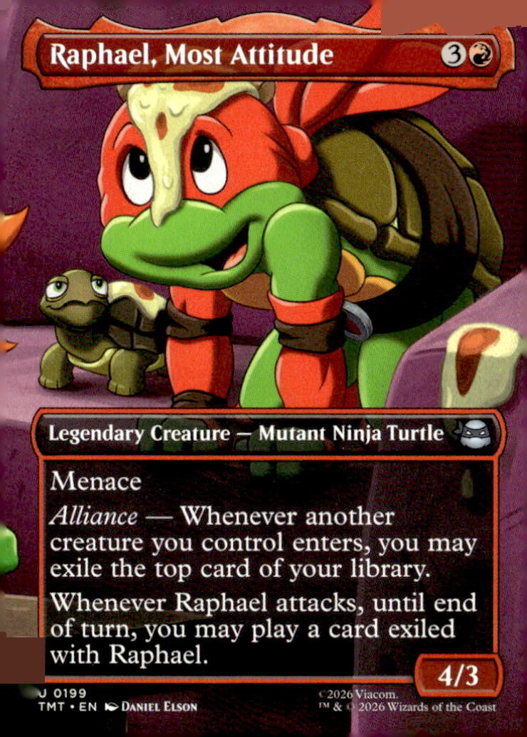 Teenage Mutant Ninja Turtles #199 Raphael, Most Attitude (Borderless)