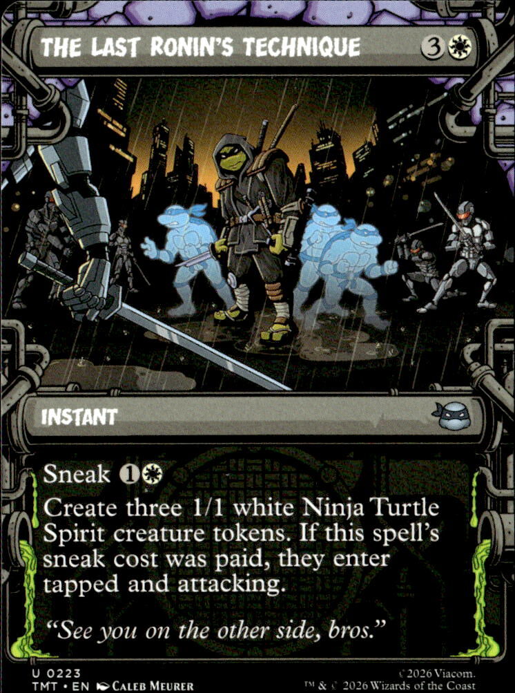 Teenage Mutant Ninja Turtles #223 The Last Ronin's Technique (Showcase)