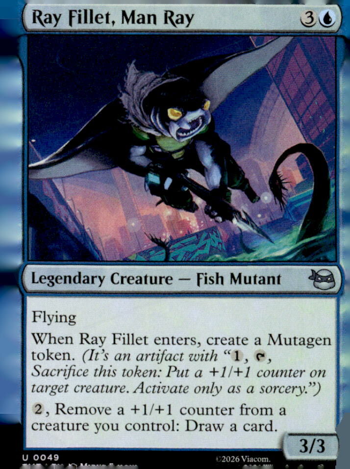 Teenage Mutant Ninja Turtles #49 Ray Fillet, Man Ray