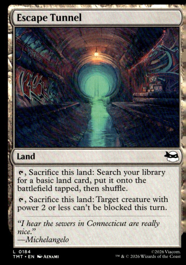 Teenage Mutant Ninja Turtles #184 Escape Tunnel