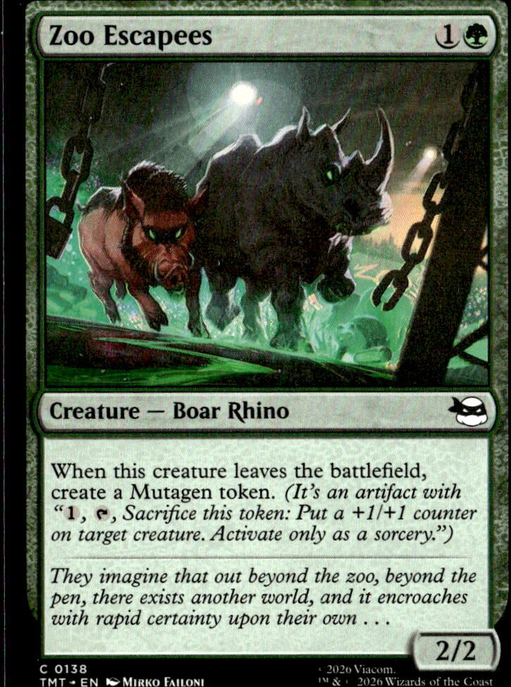 Teenage Mutant Ninja Turtles #138 Zoo Escapees