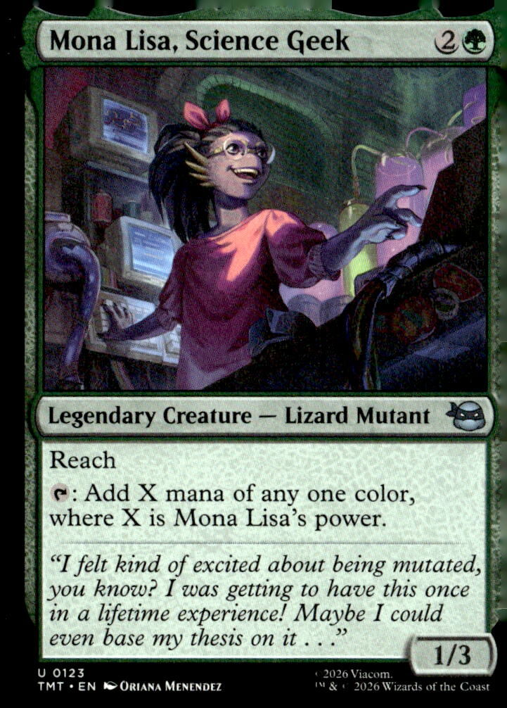 Teenage Mutant Ninja Turtles #123 Mona Lisa, Science Geek