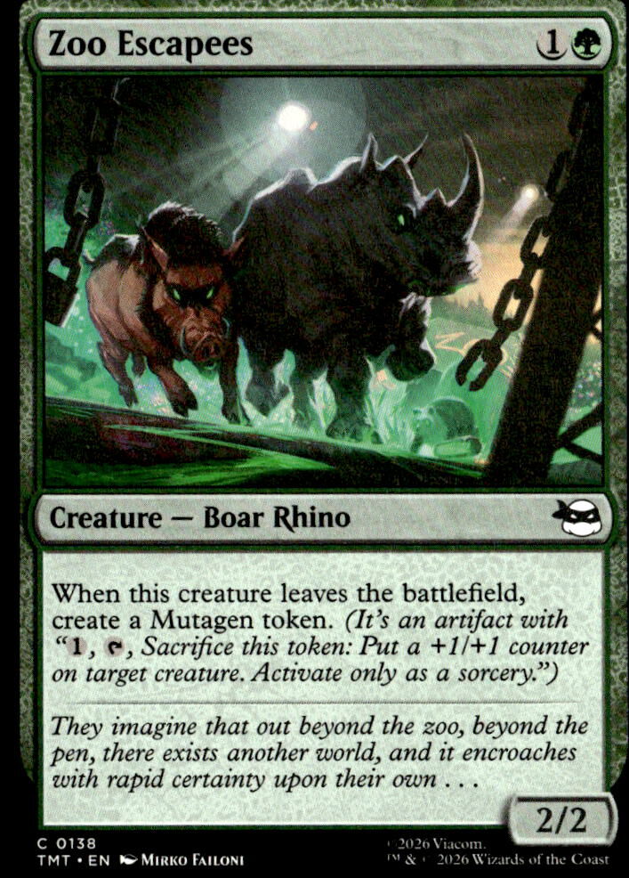 Teenage Mutant Ninja Turtles #138 Zoo Escapees