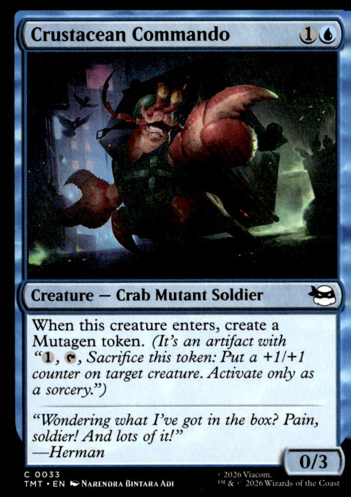 Teenage Mutant Ninja Turtles #33 Crustacean Commando