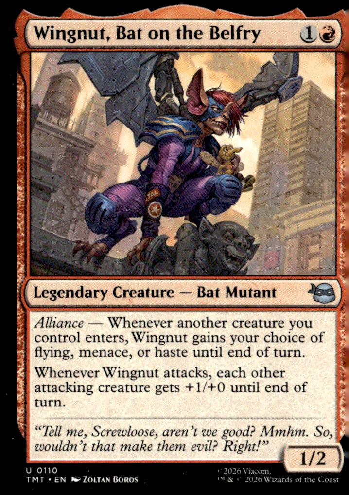 Teenage Mutant Ninja Turtles #110 Wingnut, Bat on the Belfry