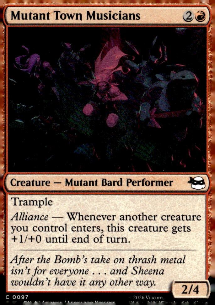 Teenage Mutant Ninja Turtles #97 Mutant Town Musicians