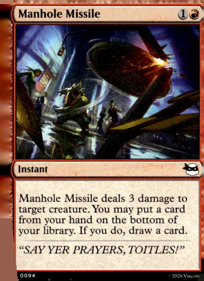 Teenage Mutant Ninja Turtles #94 Manhole Missile