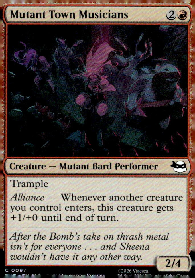 Teenage Mutant Ninja Turtles #97 Mutant Town Musicians