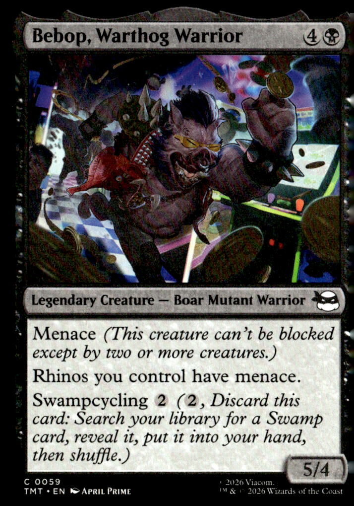 Teenage Mutant Ninja Turtles #59 Bebop, Warthog Warrior