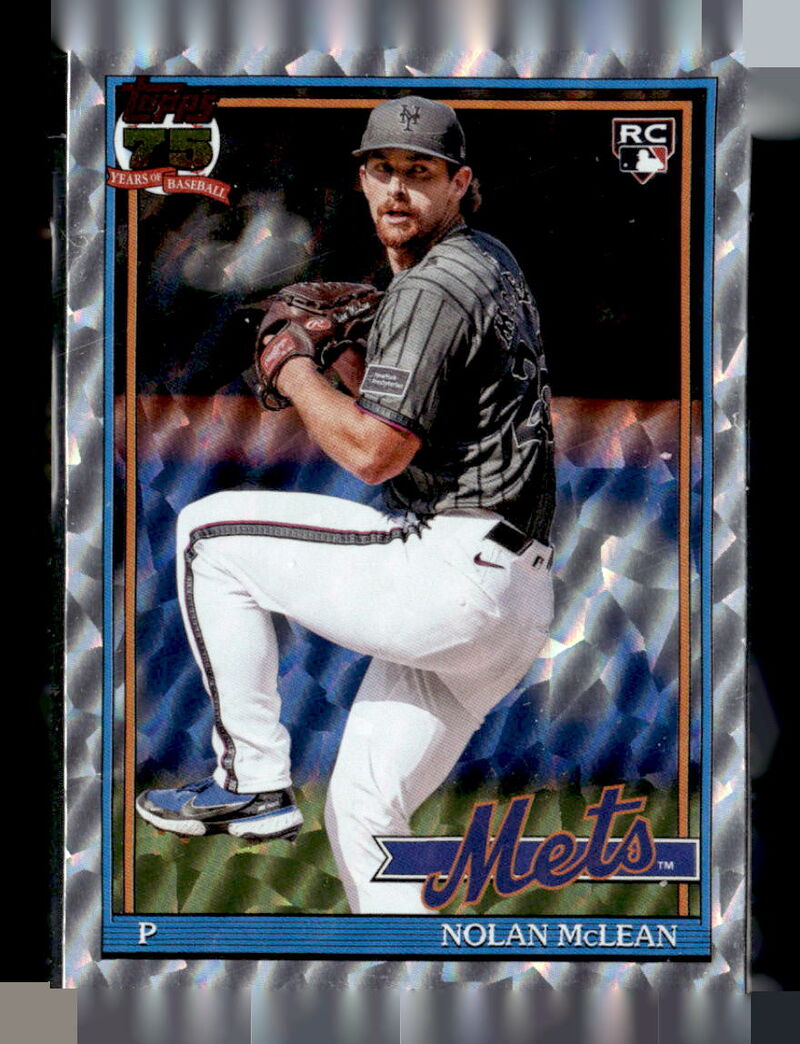 2026 Topps #T91-63 Nolan McLean 1991 Topps Baseball 35th Anniversary Crackle Foil (Series One)
