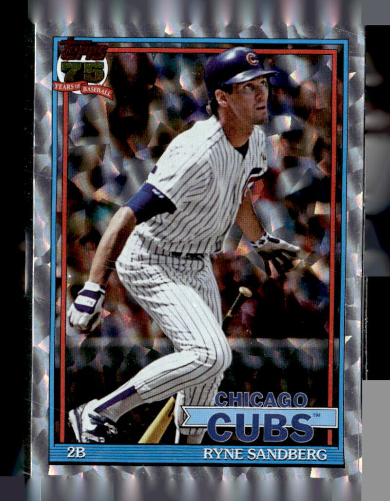 2026 Topps #T91-25 Ryne Sandberg 1991 Topps Baseball 35th Anniversary Crackle Foil (Series One)