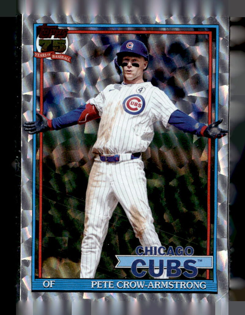 2026 Topps #T91-64 Pete Crow-Armstrong 1991 Topps Baseball 35th Anniversary Crackle Foil (Series One)
