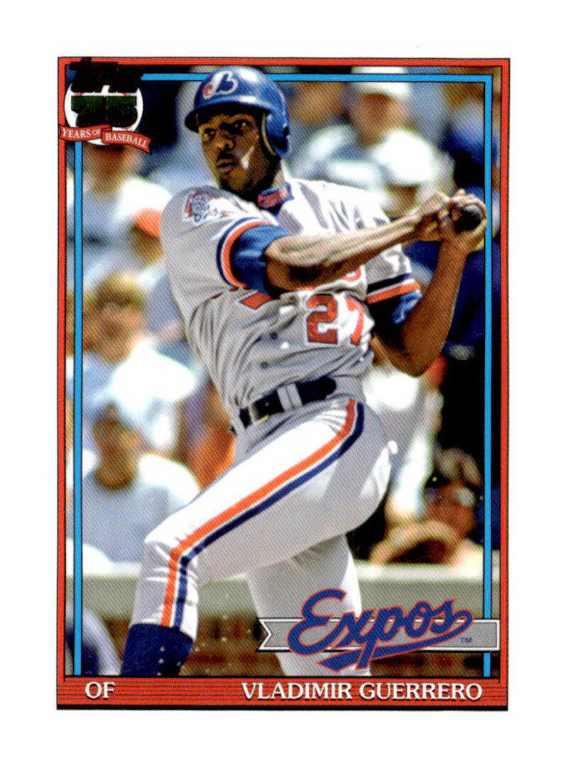 2026 Topps #T91-93 Vladimir Guerrero 1991 Topps Baseball 35th Anniversary Pink (Series One)